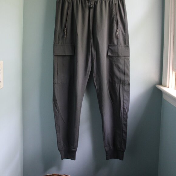 Hiking, climbing, exercise, gray pants. Elastic waist and ankles. M. - Picture 2 of 4